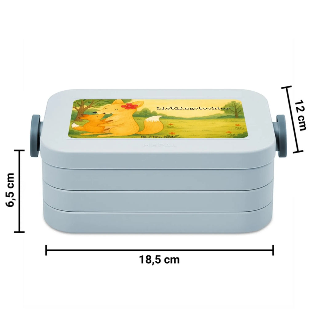 MEPAL Bentobox Fuchs Mama Design Lunchbox, Brotdose, Bentobox, Familie, Vatertag, Muttertag, Bruder, Schwester, Mama, Papa, Oma, Opa, Tochter, Mutter, Beste Tochter, Lieblingstochter, Geschenk