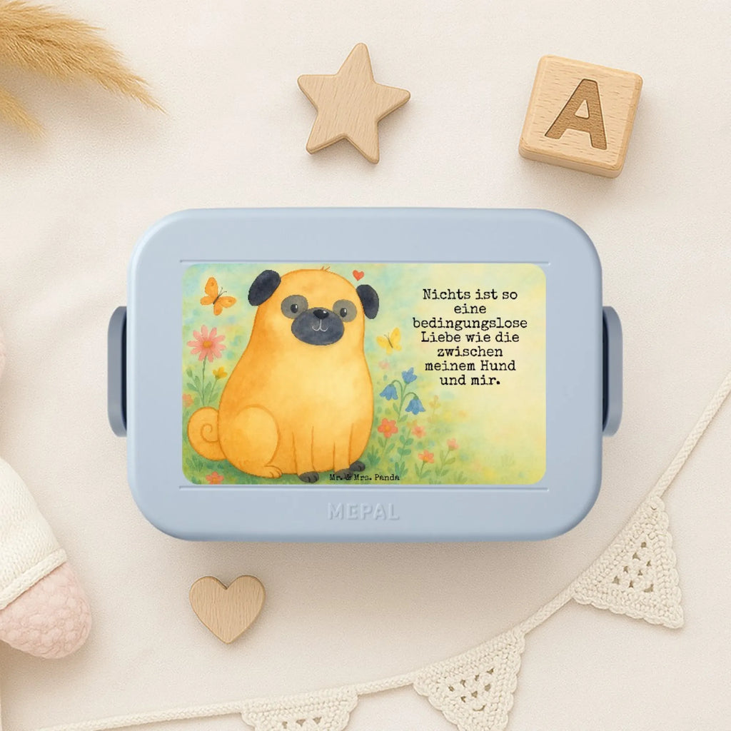 MEPAL Bentobox Mops Design Bentobox, Lunchbox, Brotdose, Hund, Hundemotiv, Haustier, Hunderasse, Tierliebhaber, Hundebesitzer, Sprüche, Mops, Liebe, Hundeliebe