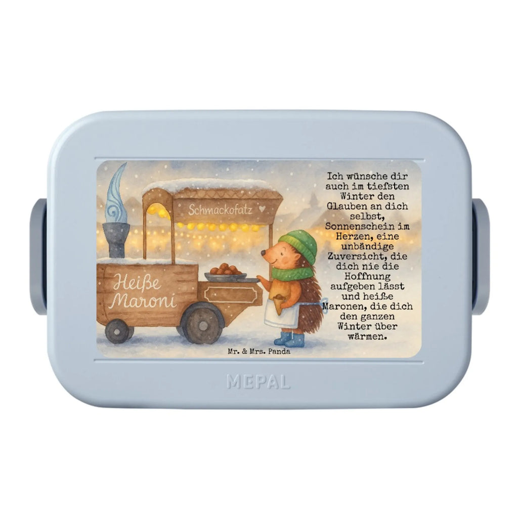 MEPAL Bentobox Igel Maronen Design Lunchbox, Brotdose, Bentobox, Winter, Weihnachten, Weihnachtsdeko, Nikolaus, Advent, Heiligabend, Wintermotiv, Kastanien, Duft, Maronen, Weihnachtsmarkt