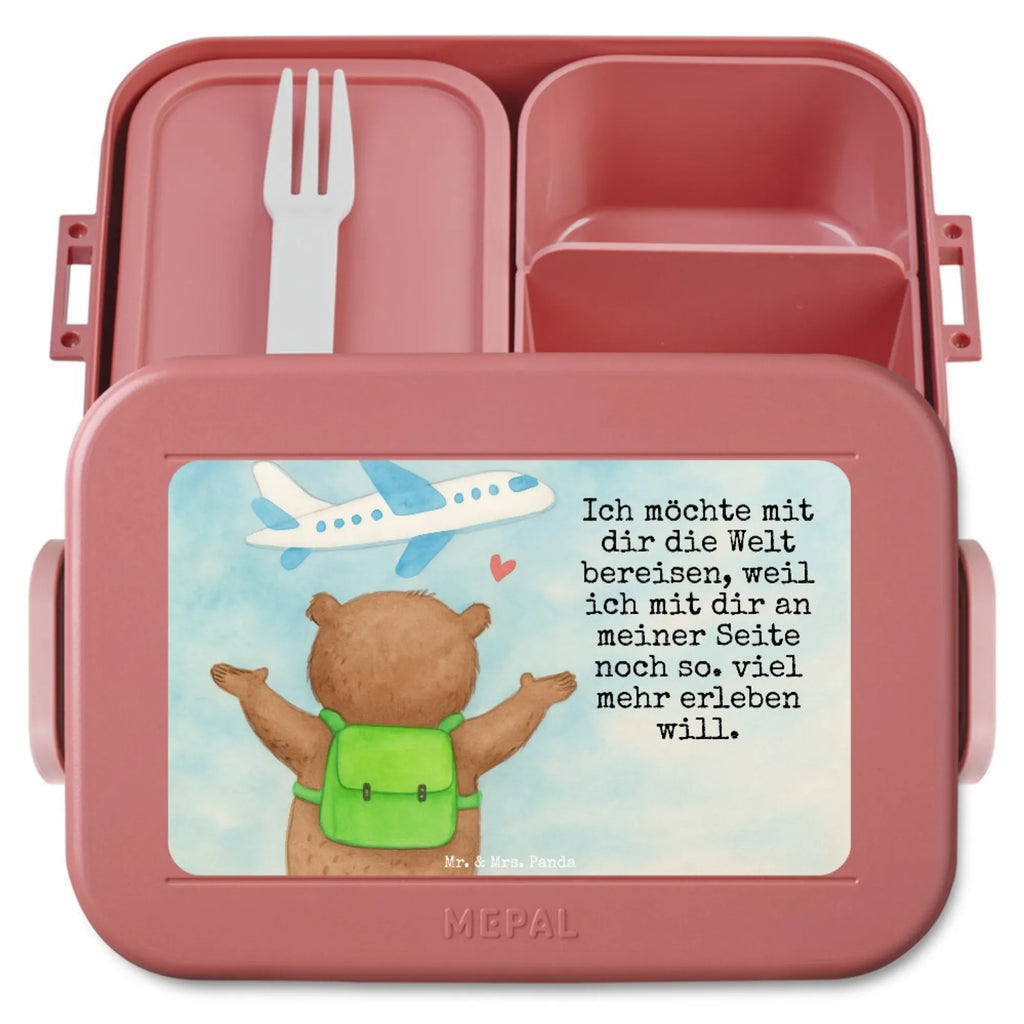 MEPAL Bentobox Bär Flugzeug Design Brotdose, Lunchbox, Bentobox, Liebe, Partner, Freund, Freundin, Ehemann, Ehefrau, Heiraten, Verlobung, Heiratsantrag, Liebesgeschenk, Jahrestag, Hocheitstag, Geschenk für Partner, für Ehemann, Liebesbeweis, Geschenk für Freundin, für Männer, Geschenk für Frauen, Hochzeitstag, Mitbringsel, Valentinstag