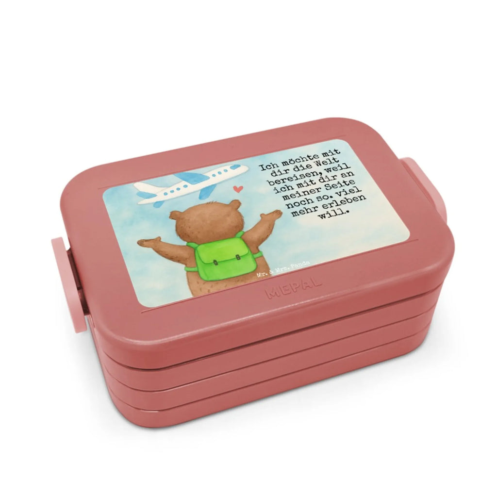 MEPAL Bentobox Bär Flugzeug Design Brotdose, Lunchbox, Bentobox, Liebe, Partner, Freund, Freundin, Ehemann, Ehefrau, Heiraten, Verlobung, Heiratsantrag, Liebesgeschenk, Jahrestag, Hocheitstag, Geschenk für Partner, für Ehemann, Liebesbeweis, Geschenk für Freundin, für Männer, Geschenk für Frauen, Hochzeitstag, Mitbringsel, Valentinstag