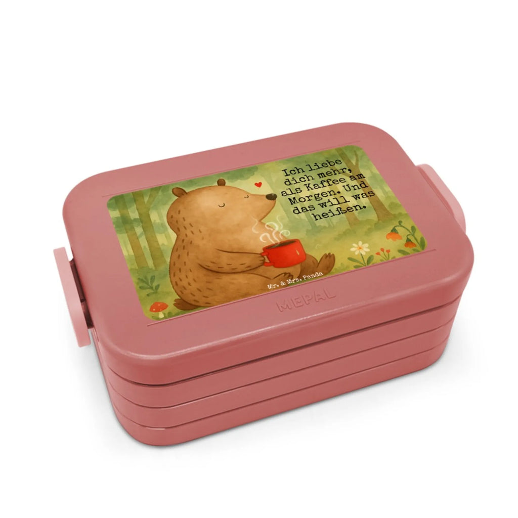 MEPAL Bentobox Bär Morgenkaffee Design Brotdose, Bentobox, Lunchbox, Liebe, Partner, Freund, Freundin, Ehemann, Ehefrau, Heiraten, Verlobung, Heiratsantrag, Liebesgeschenk, Jahrestag, Hocheitstag, Liebesbeweis, für Ehemann, Mitbringsel, Geschenk für Freundin, Geschenk für Partner, für Männer, Valentinstag, Geschenk für Frauen, Hochzeitstag