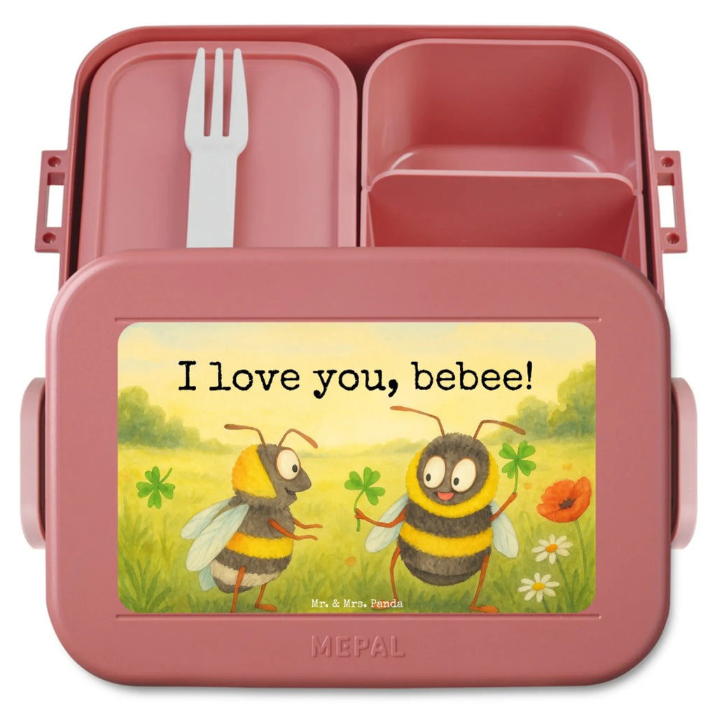 MEPAL Bentobox Bienen Paar Design Bentobox, Brotdose, Lunchbox, Liebe, Partner, Freund, Freundin, Ehemann, Ehefrau, Heiraten, Verlobung, Heiratsantrag, Liebesgeschenk, Jahrestag, Hocheitstag, Hochzeitstag, verliebte Schildkröten, Geschenk für Freundin, Schildkröten, Valentinstag, für Ehemann, Liebesbeweis, Geschenk für Partner, Geschenk für Frauen, für Männer, Mitbringsel
