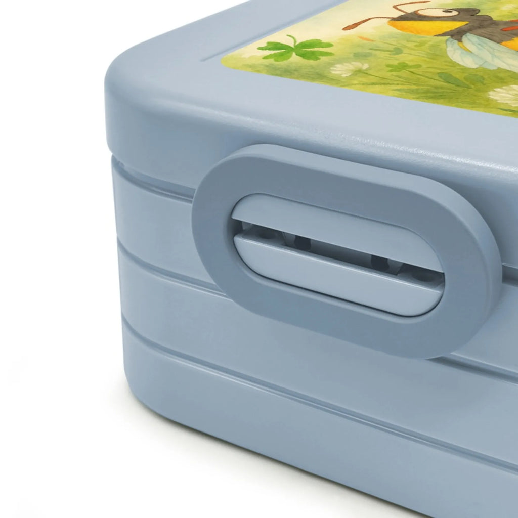 MEPAL Bentobox Hummeln Kleeblatt Design Brotdose, Lunchbox, Bentobox, Tiermotive, Gute Laune, lustige Sprüche, Tiere, Hummel, glücklich werden, Spruch schön, Spruch positiv, Biene Deko, Spruch fröhlich, glücklich sein, Biene