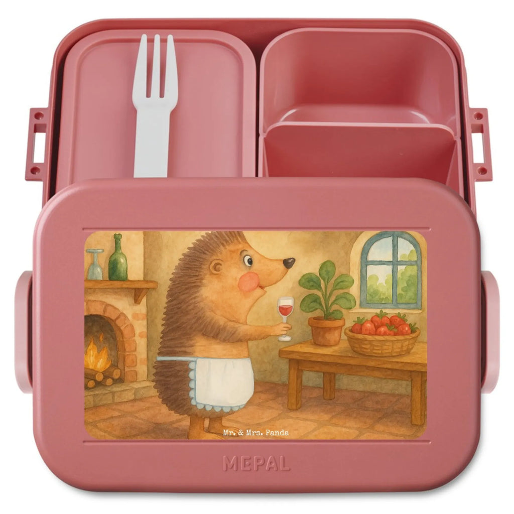 MEPAL Bentobox Igel Wein Design Lunchbox, Bentobox, Brotdose, Tiermotive, Gute Laune, lustige Sprüche, Tiere, Igel, Geschenk Weinliebhaber, Wein Deko, Geschenk Weintrinker, Wein trinken, Weinglas, Weißwein, Wein Spruch, Rotwein