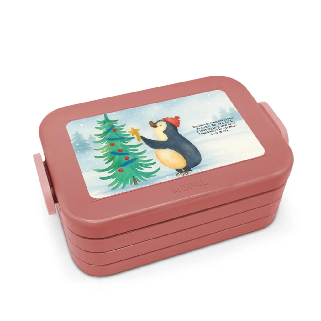 MEPAL Bentobox Pinguin Weihnachtsbaum Design Brotdose, Bentobox, Lunchbox, Winter, Weihnachten, Weihnachtsdeko, Nikolaus, Advent, Heiligabend, Wintermotiv, Pinguin