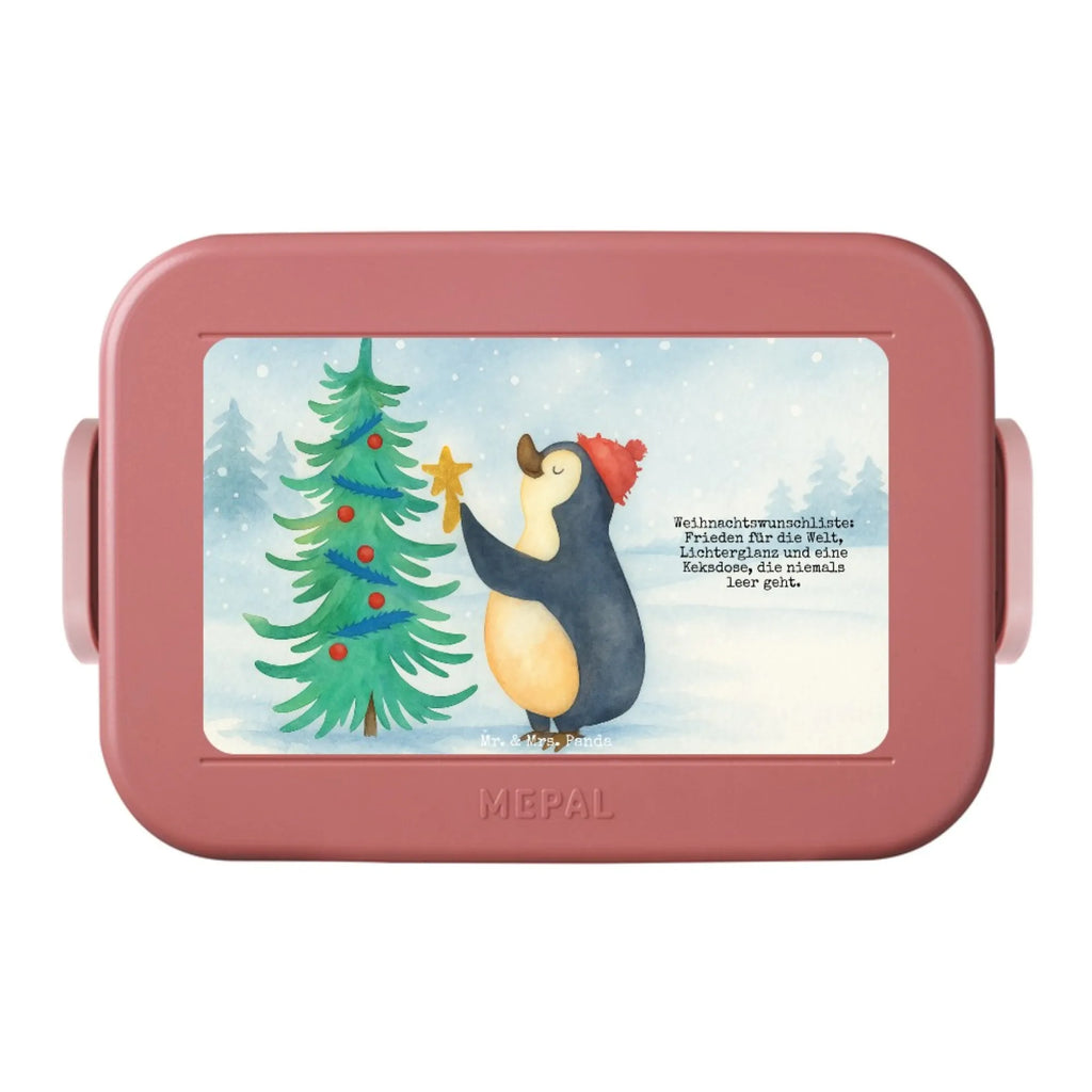 MEPAL Bentobox Pinguin Weihnachtsbaum Design Brotdose, Bentobox, Lunchbox, Winter, Weihnachten, Weihnachtsdeko, Nikolaus, Advent, Heiligabend, Wintermotiv, Pinguin