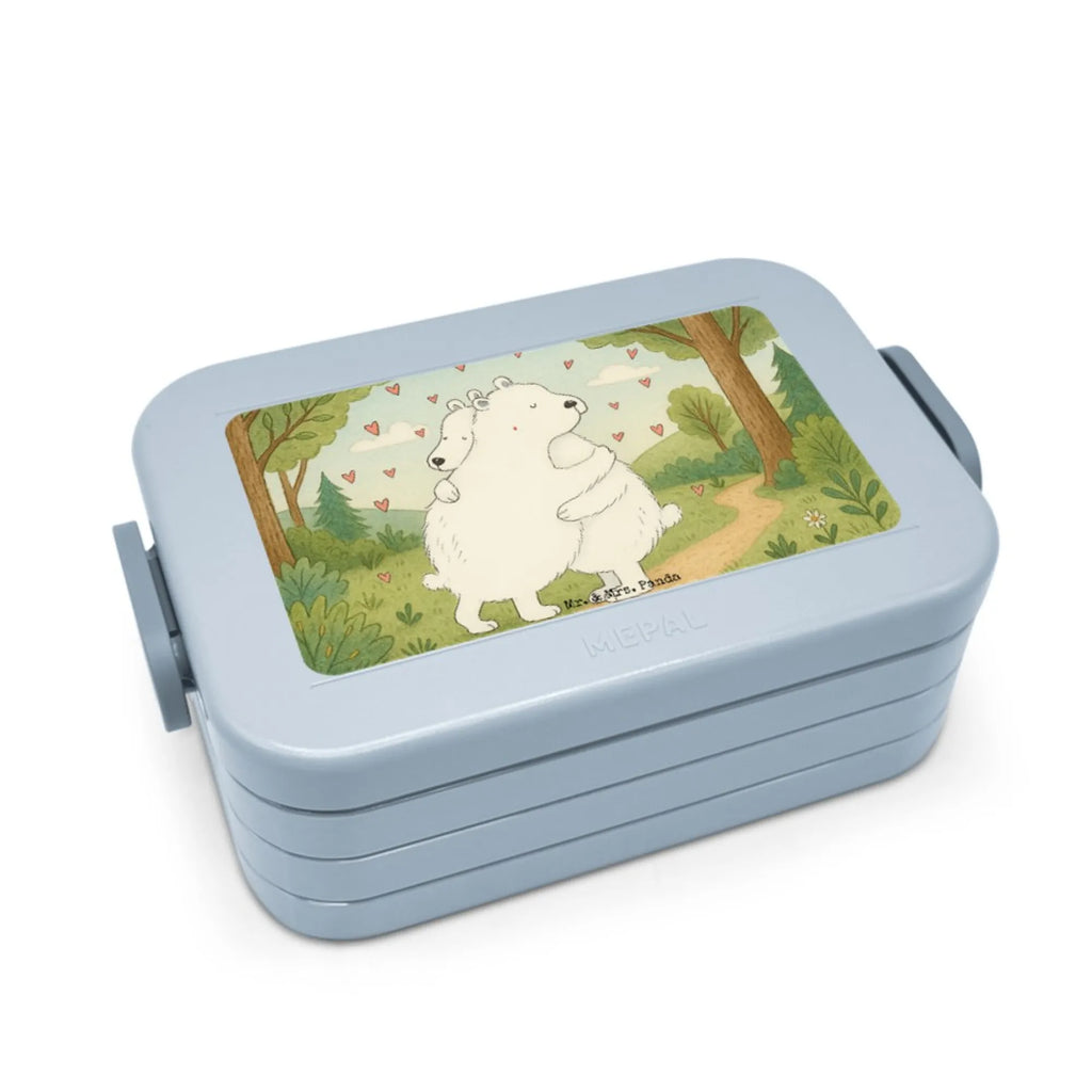 MEPAL Bentobox Eisbär Umarmen Design Lunchbox, Bentobox, Brotdose, Tiermotive, Gute Laune, lustige Sprüche, Tiere