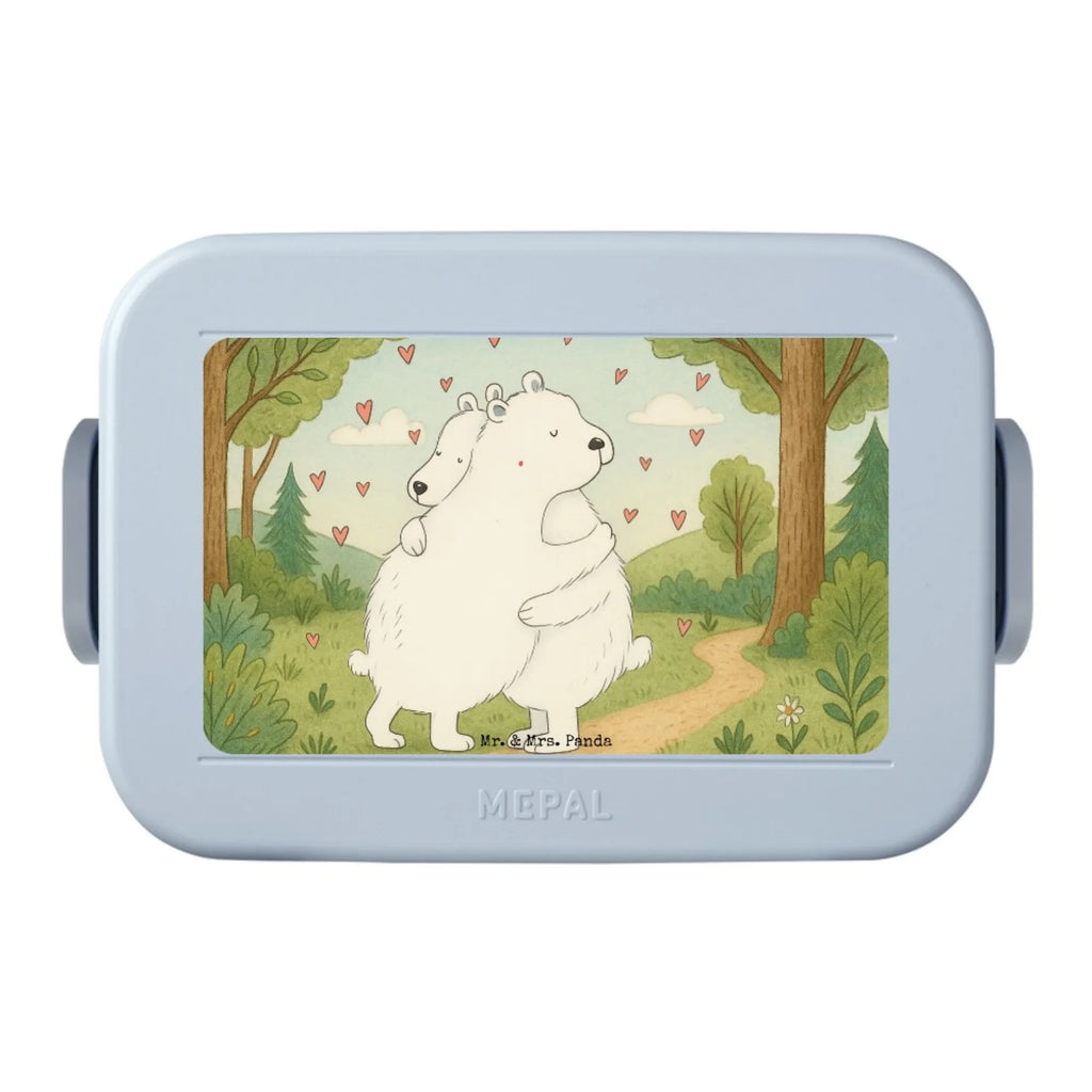 MEPAL Bentobox Eisbär Umarmen Design Lunchbox, Bentobox, Brotdose, Tiermotive, Gute Laune, lustige Sprüche, Tiere
