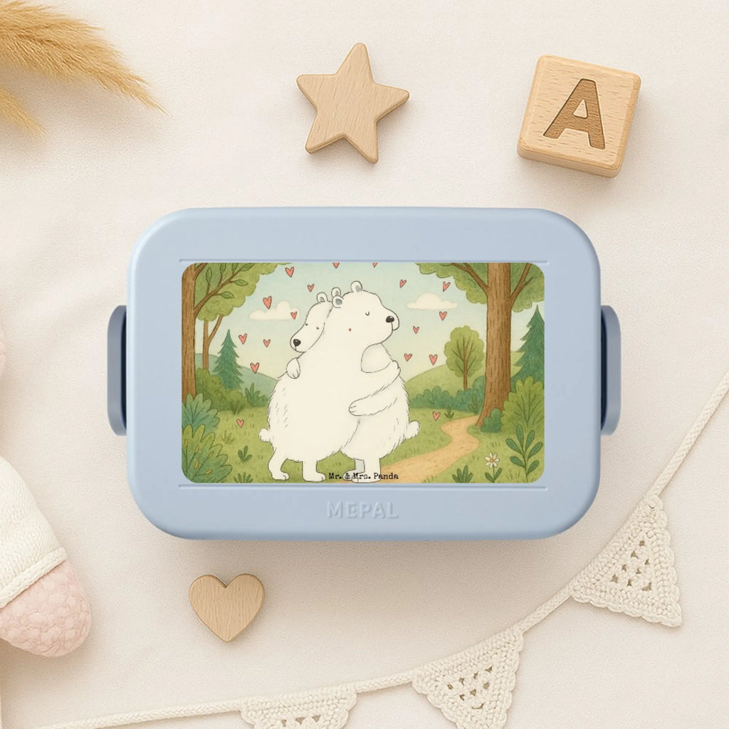 MEPAL Bentobox Eisbär Umarmen Design Lunchbox, Bentobox, Brotdose, Tiermotive, Gute Laune, lustige Sprüche, Tiere