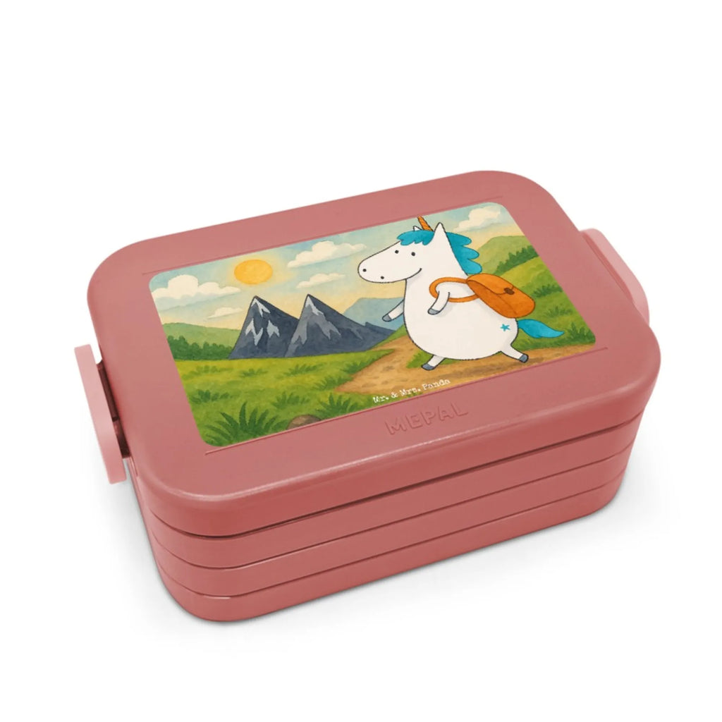 MEPAL Bentobox Einhorn Bergsteiger Design Bentobox, Lunchbox, Brotdose, Einhorn, Einhörner, Einhorn Deko, Unicorn, Bergsteiger, Abenteurer, Abenteuer, Weltreise, Urlaub, Berge, Weltenbummler, Entdecker, Reisen