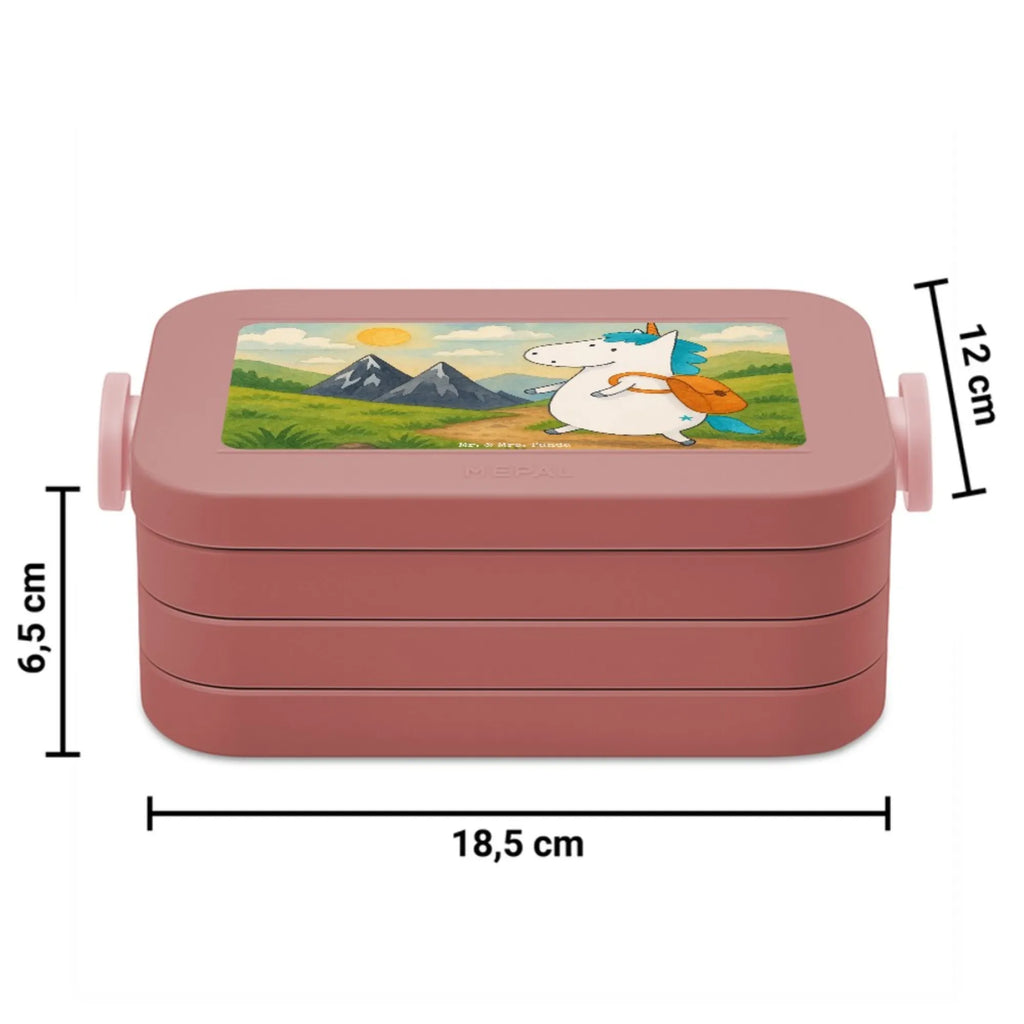 MEPAL Bentobox Einhorn Bergsteiger Design Bentobox, Lunchbox, Brotdose, Einhorn, Einhörner, Einhorn Deko, Unicorn, Bergsteiger, Abenteurer, Abenteuer, Weltreise, Urlaub, Berge, Weltenbummler, Entdecker, Reisen