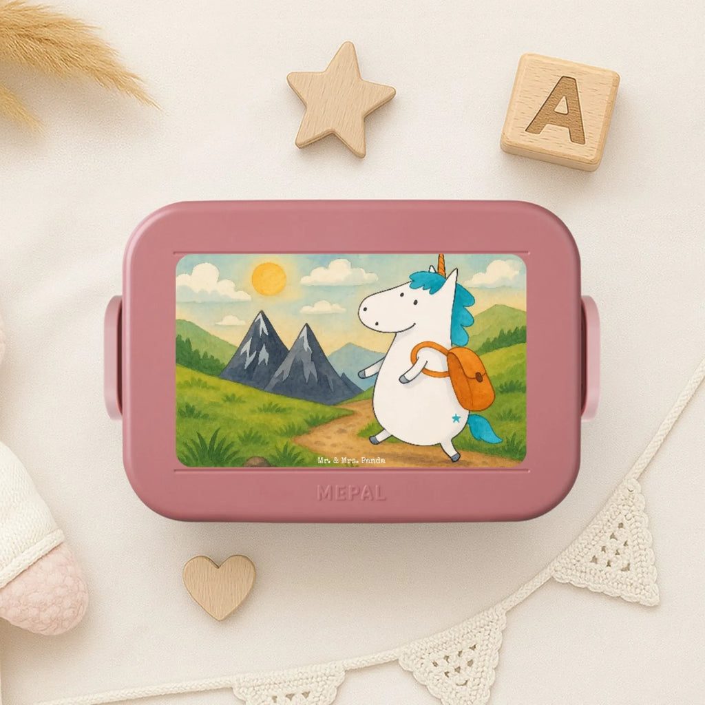 MEPAL Bentobox Einhorn Bergsteiger Design Bentobox, Lunchbox, Brotdose, Einhorn, Einhörner, Einhorn Deko, Unicorn, Bergsteiger, Abenteurer, Abenteuer, Weltreise, Urlaub, Berge, Weltenbummler, Entdecker, Reisen