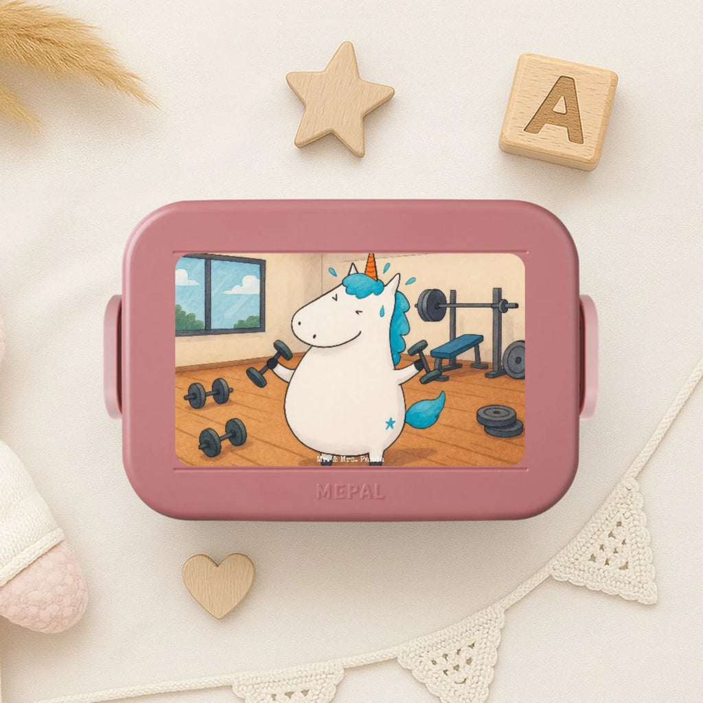 MEPAL Bentobox Einhorn Fitness Design Lunchbox, Bentobox, Brotdose, Einhorn, Einhörner, Einhorn Deko, Unicorn, Abnehmen, Diät, Sixpack, Fitnessstudio, Sport, Gym, Fitness, Pumpen, Geräte