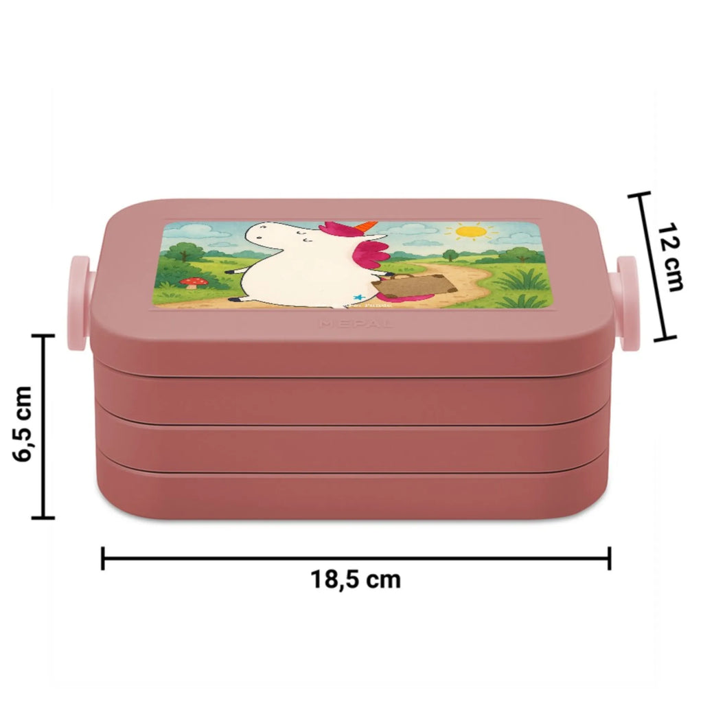 MEPAL Bentobox Einhorn Koffer Design Brotdose, Bentobox, Lunchbox, Einhorn, Einhörner, Einhorn Deko, Unicorn, Erwachsen, Reise, witzig, Spaß, Kind, lustig, albern, unicorn, Abenteuer, Koffer, Verreisen, Gepäck