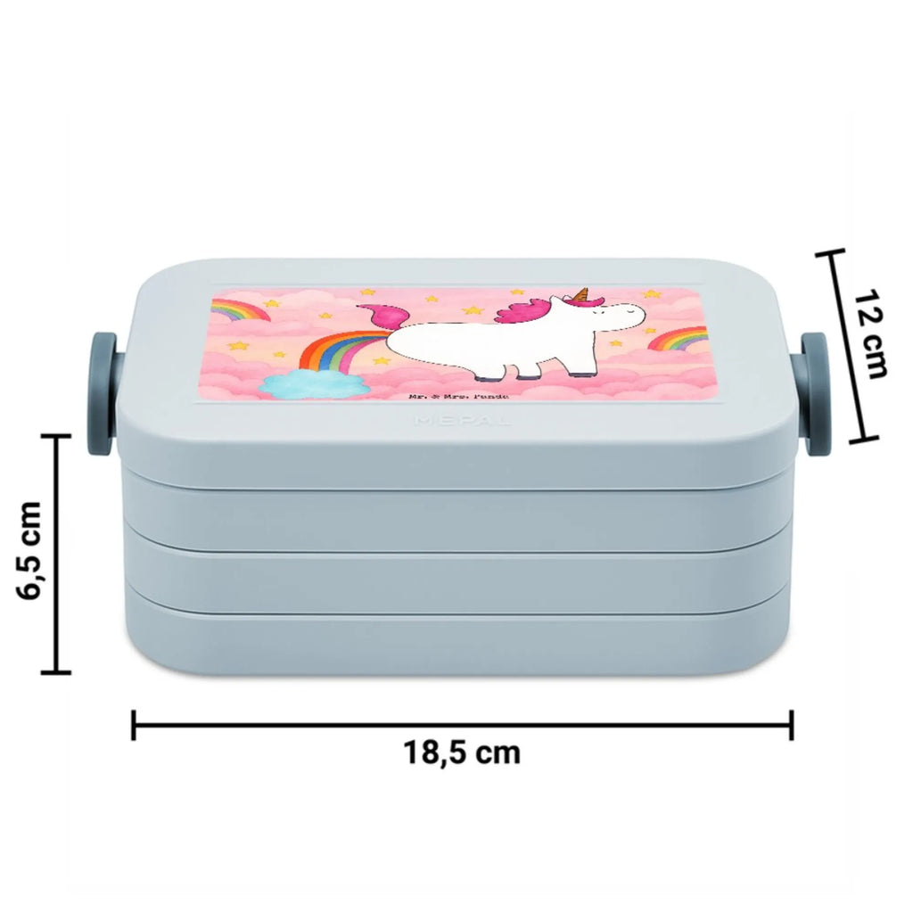 MEPAL Bentobox Einhorn Pupsen Design Lunchbox, Brotdose, Bentobox, Einhorn, Einhörner, Einhorn Deko, Unicorn, lustig, Freundin, Einhornpower, Glitzer, Erwachsenwerden, Regenbogen, Spaß, Pups