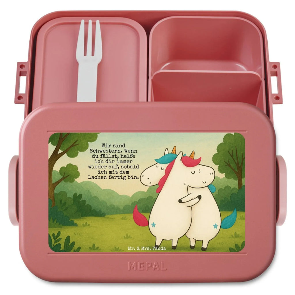 MEPAL Bentobox Einhörner Umarmen Design Brotdose, Bentobox, Lunchbox, Einhorn, Einhörner, Einhorn Deko, Unicorn, BFF, Geschwister, Liebe, Sister, Familie, Freundin, Schwester, Freundinnen, Schwestern