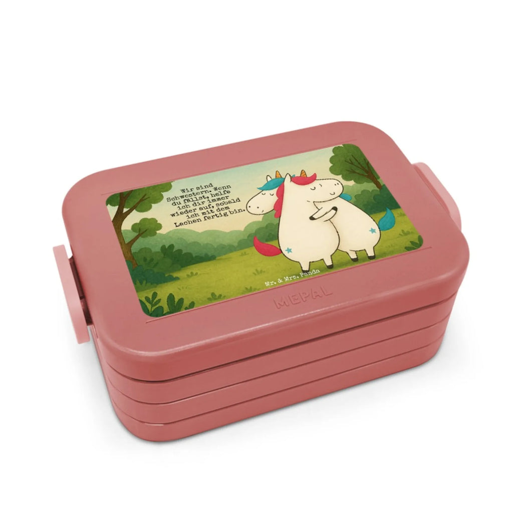 MEPAL Bentobox Einhörner Umarmen Design Brotdose, Bentobox, Lunchbox, Einhorn, Einhörner, Einhorn Deko, Unicorn, BFF, Geschwister, Liebe, Sister, Familie, Freundin, Schwester, Freundinnen, Schwestern