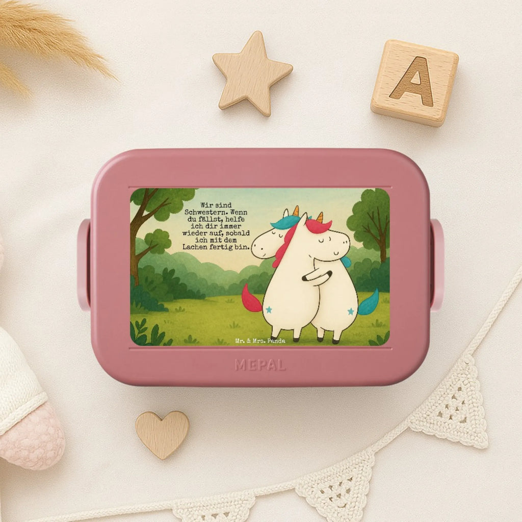 MEPAL Bentobox Einhörner Umarmen Design Brotdose, Bentobox, Lunchbox, Einhorn, Einhörner, Einhorn Deko, Unicorn, BFF, Geschwister, Liebe, Sister, Familie, Freundin, Schwester, Freundinnen, Schwestern