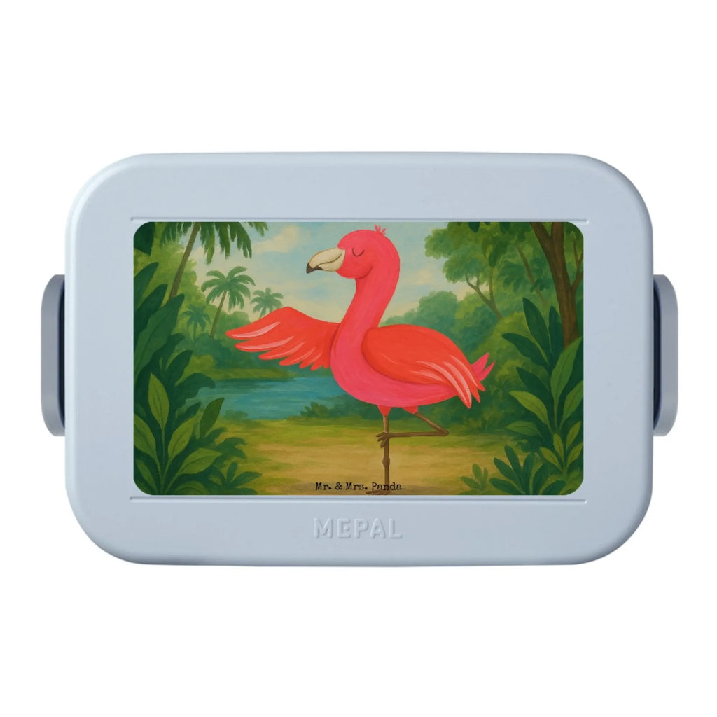 MEPAL Bentobox Flamingo Yoga Design Lunchbox, Bentobox, Brotdose, Flamingo, Achtsamkeit, Yoga-Übung, Vogel, Namaste, Tiefenentspannung, Entspannung, Aufregen, Yoga, Ärger