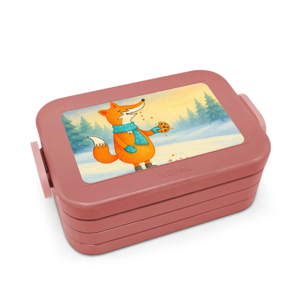 MEPAL Bentobox Fuchs Keks Design Lunchbox, Brotdose, Bentobox, Fuchs, Winter, Liebe, Kekse, Füchse, Weihnachtszeit, Plätzchen, Küche Deko, Backen Spruch