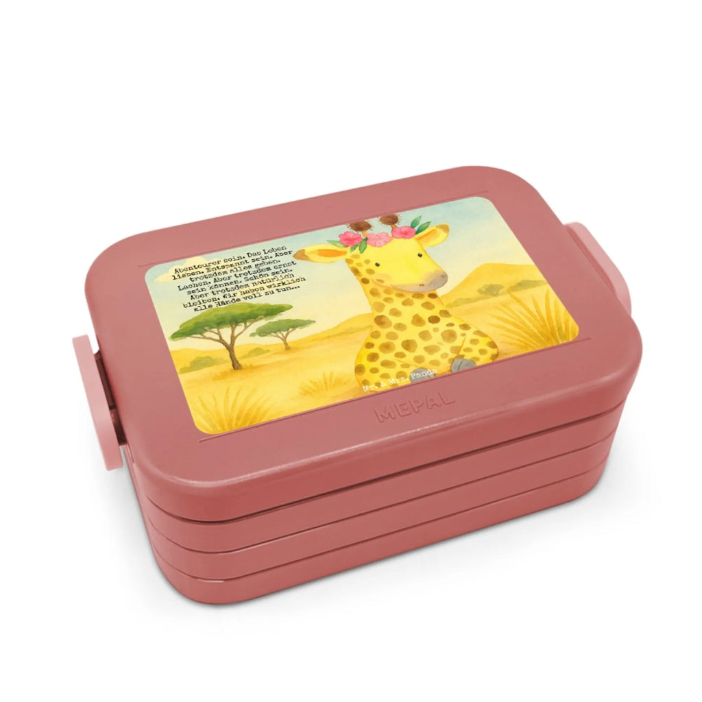 MEPAL Bentobox Giraffe Blumenkranz Design Lunchbox, Bentobox, Brotdose, Afrika, Wildtiere, Selbstliebe, Blumenkranz, Abenteurer, Giraffe, Freundin