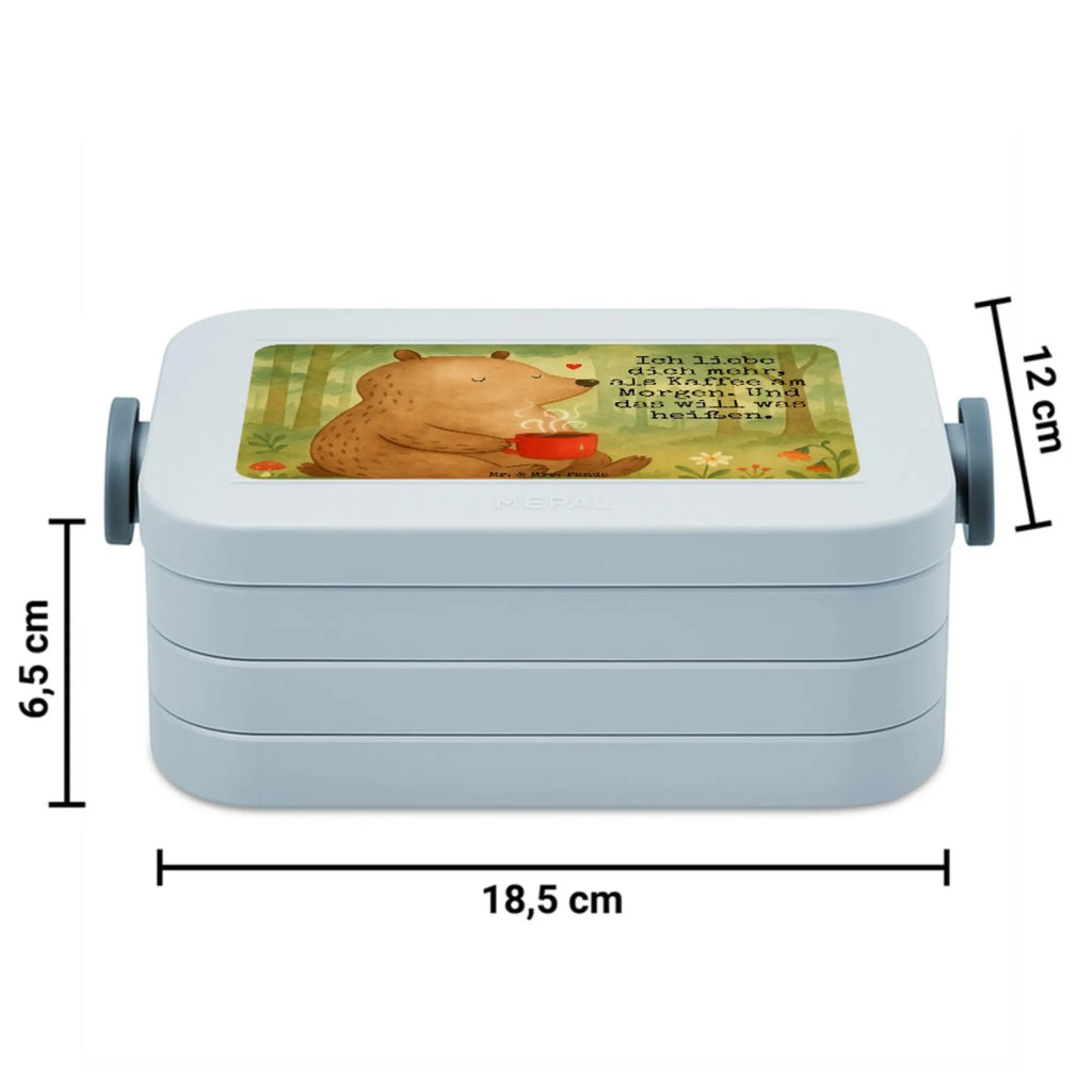 MEPAL Bentobox Bär Morgenkaffee Design Brotdose, Bentobox, Lunchbox, Liebe, Partner, Freund, Freundin, Ehemann, Ehefrau, Heiraten, Verlobung, Heiratsantrag, Liebesgeschenk, Jahrestag, Hocheitstag, Liebesbeweis, für Ehemann, Mitbringsel, Geschenk für Freundin, Geschenk für Partner, für Männer, Valentinstag, Geschenk für Frauen, Hochzeitstag