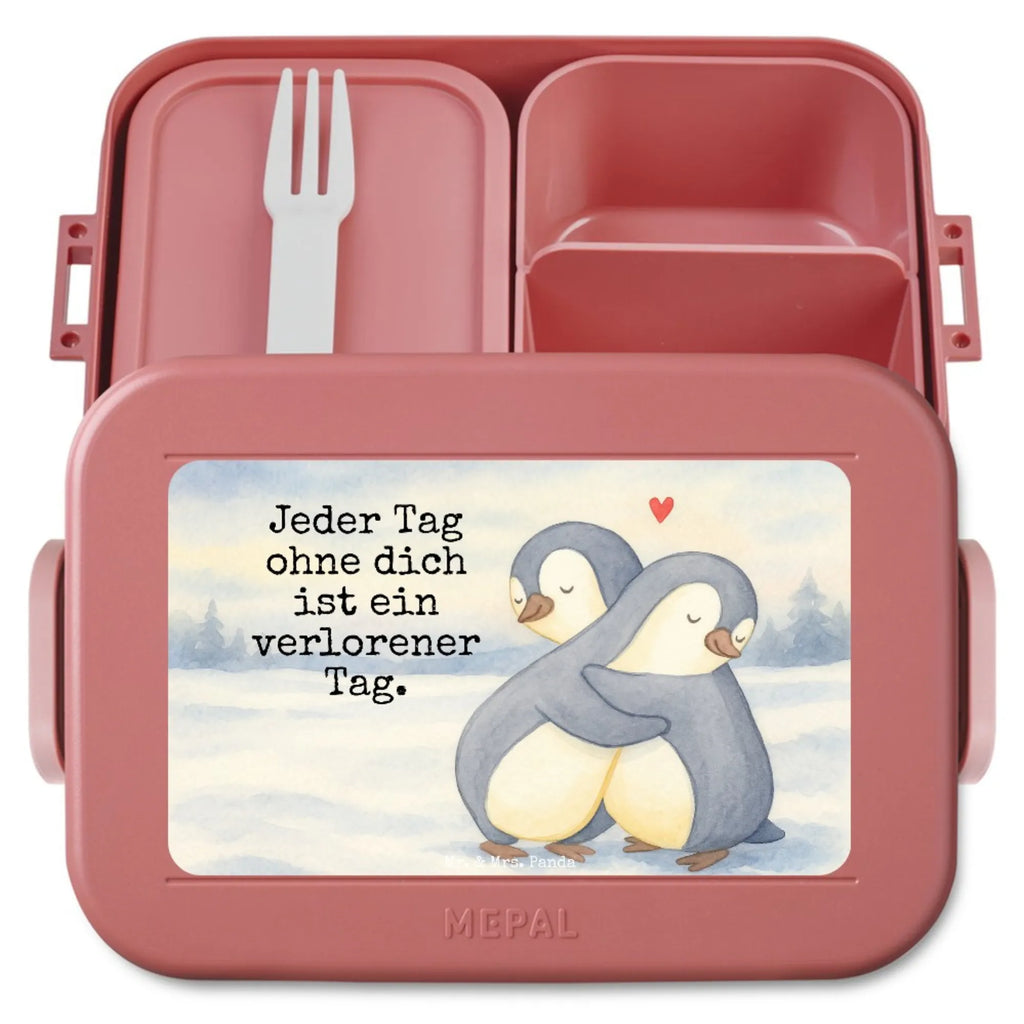MEPAL Bentobox Pinguine Kuscheln Design Bentobox, Brotdose, Lunchbox, Liebe, Partner, Freund, Freundin, Ehemann, Ehefrau, Heiraten, Verlobung, Heiratsantrag, Liebesgeschenk, Jahrestag, Hocheitstag, Geschenk für Partner, für Ehemann, Valentinstag, Geschenk für Frauen, Geschenk für Freundin, für Männer, Liebesbeweis, Mitbringsel, Hochzeitstag