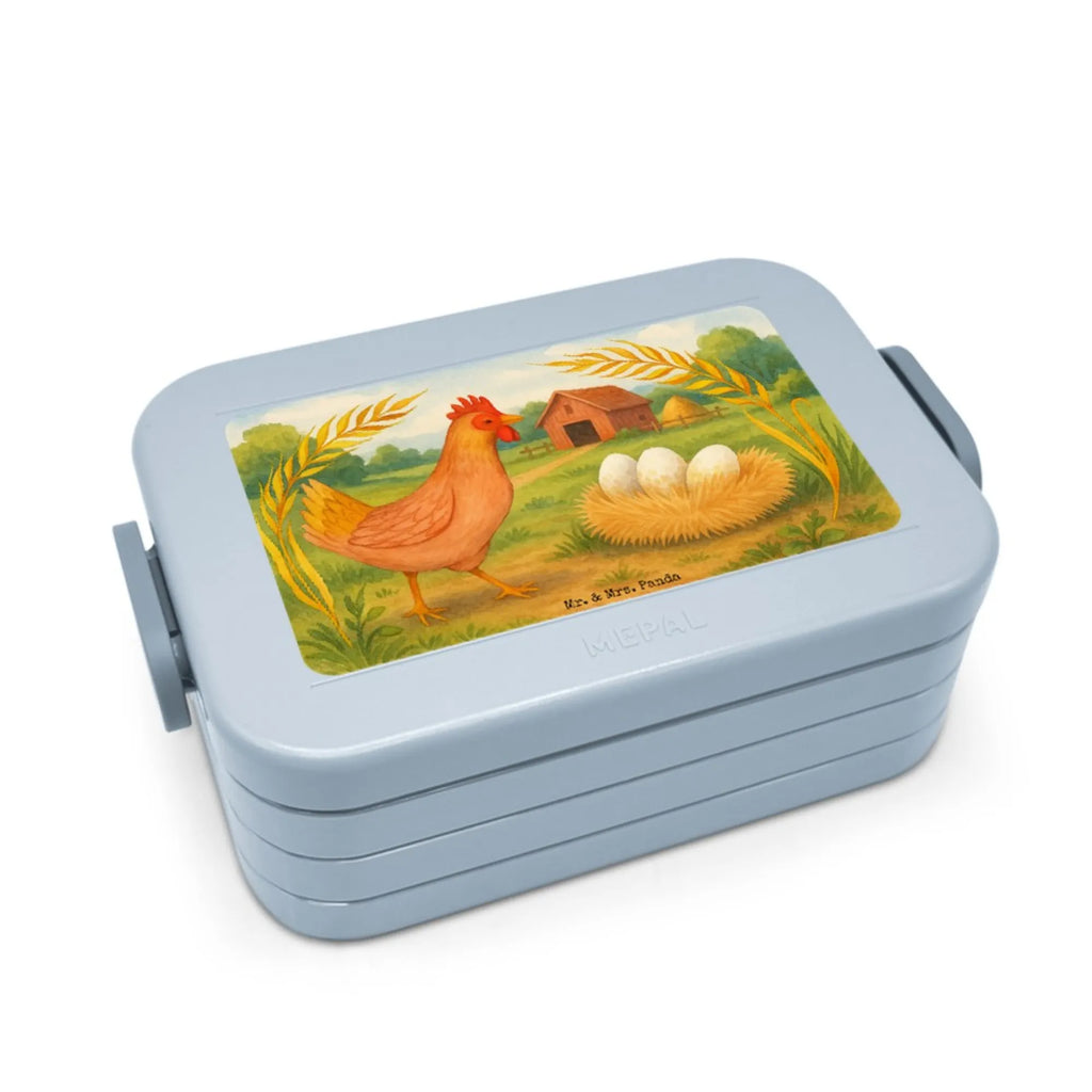 MEPAL Bentobox Huhn Stolz Design Bentobox, Brotdose, Lunchbox, Bauernhof, Hoftiere, Landwirt, Landwirtin, Schwangerschaft, Hahn, Henne, Hühner, Eier, Spruch, Landleben, Magie, Hof, Geburt, Motivation