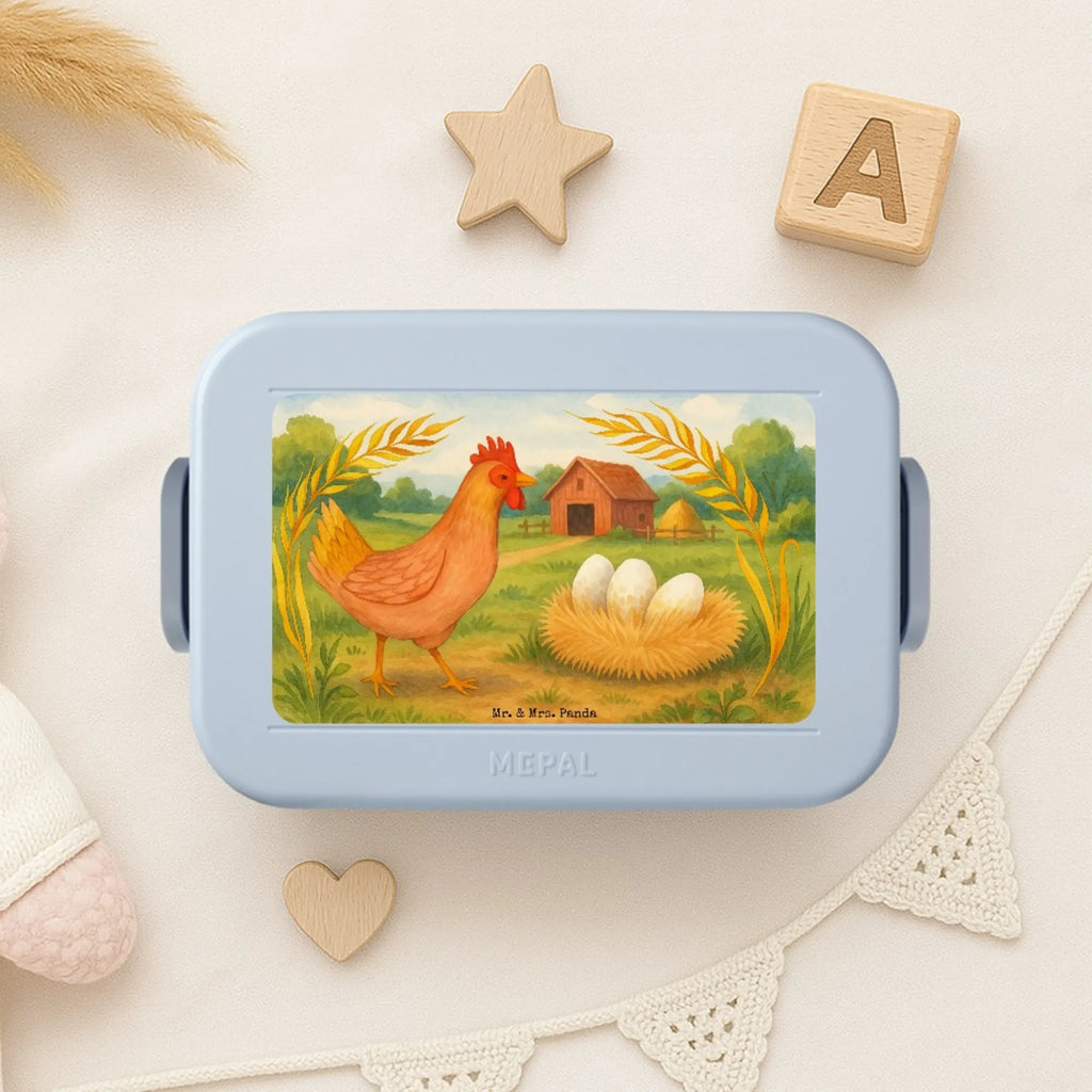 MEPAL Bentobox Huhn Stolz Design Bentobox, Brotdose, Lunchbox, Bauernhof, Hoftiere, Landwirt, Landwirtin, Schwangerschaft, Hahn, Henne, Hühner, Eier, Spruch, Landleben, Magie, Hof, Geburt, Motivation