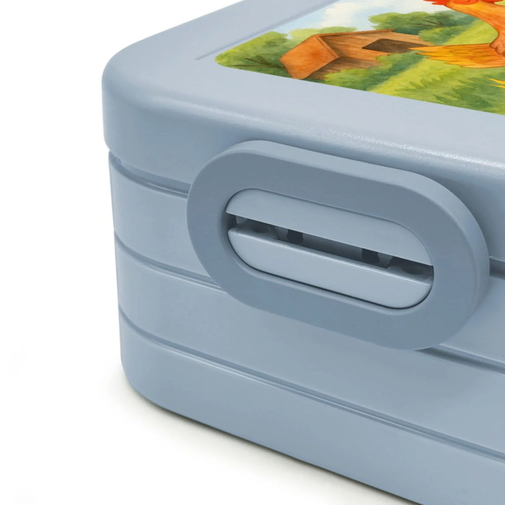 MEPAL Bentobox Huhn Stolz Design Bentobox, Brotdose, Lunchbox, Bauernhof, Hoftiere, Landwirt, Landwirtin, Schwangerschaft, Hahn, Henne, Hühner, Eier, Spruch, Landleben, Magie, Hof, Geburt, Motivation