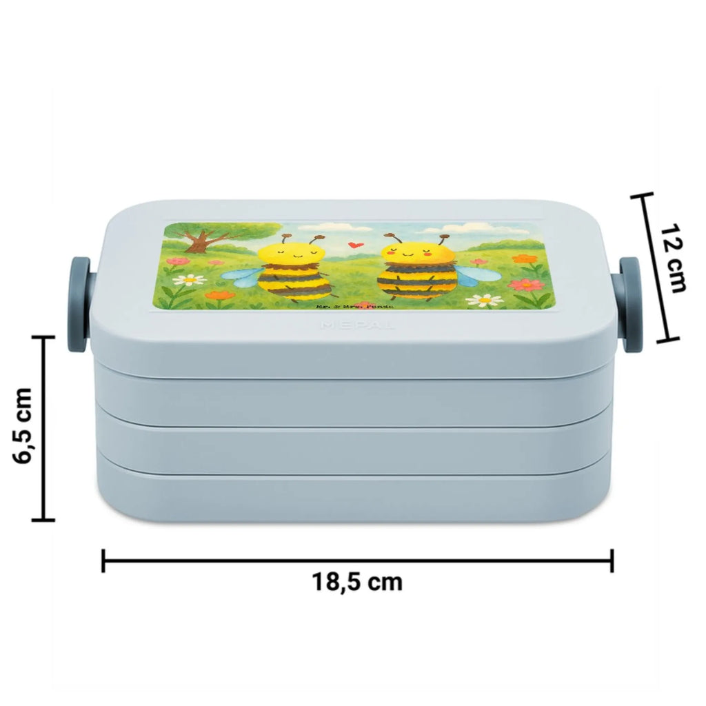 MEPAL Bentobox Biene Verliebt Design Brotdose, Lunchbox, Bentobox, Biene, Wespe, Hummel