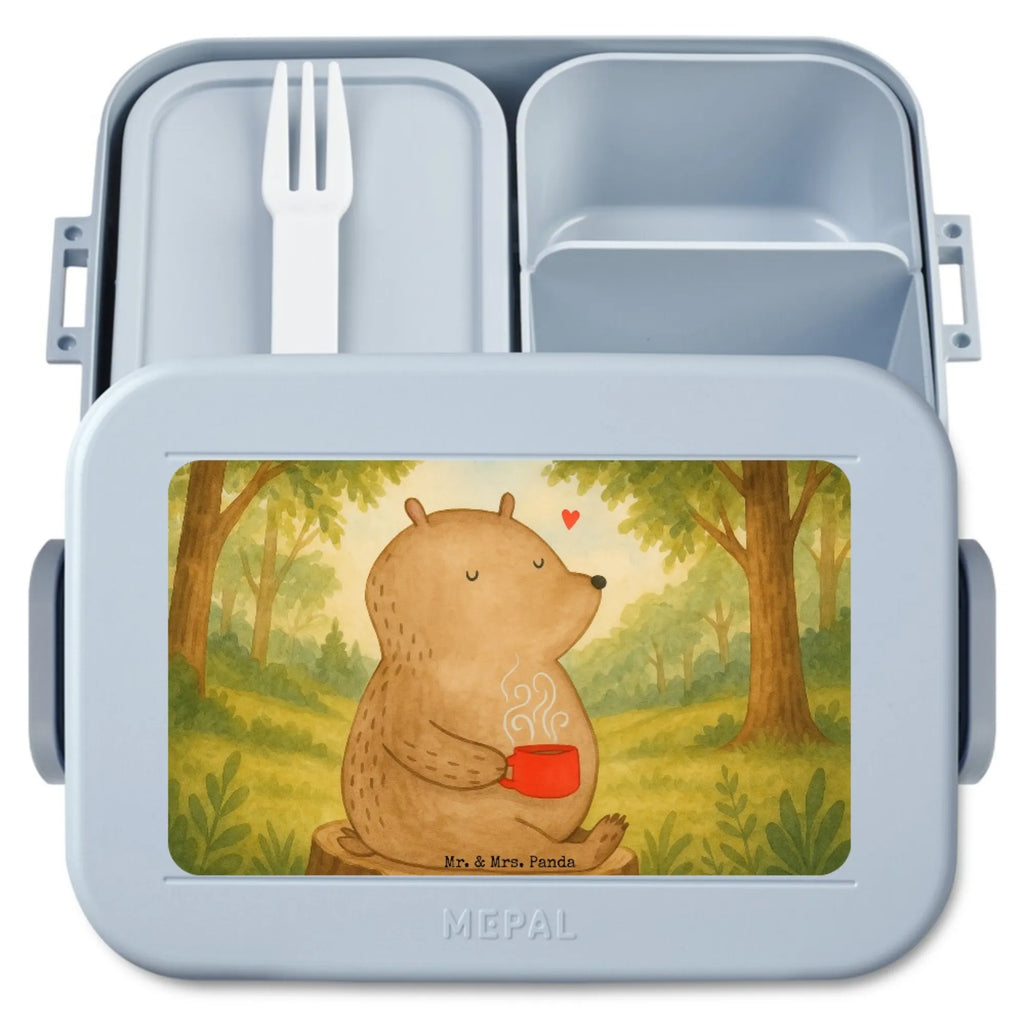 MEPAL Bentobox Bär Kaffee Design Lunchbox, Bentobox, Brotdose, Bär, Teddy, Teddybär, Motivation, Morgenroutine, Bären, guten Morgen, Welt retten, Kaffee, Coffee, Welt erobern