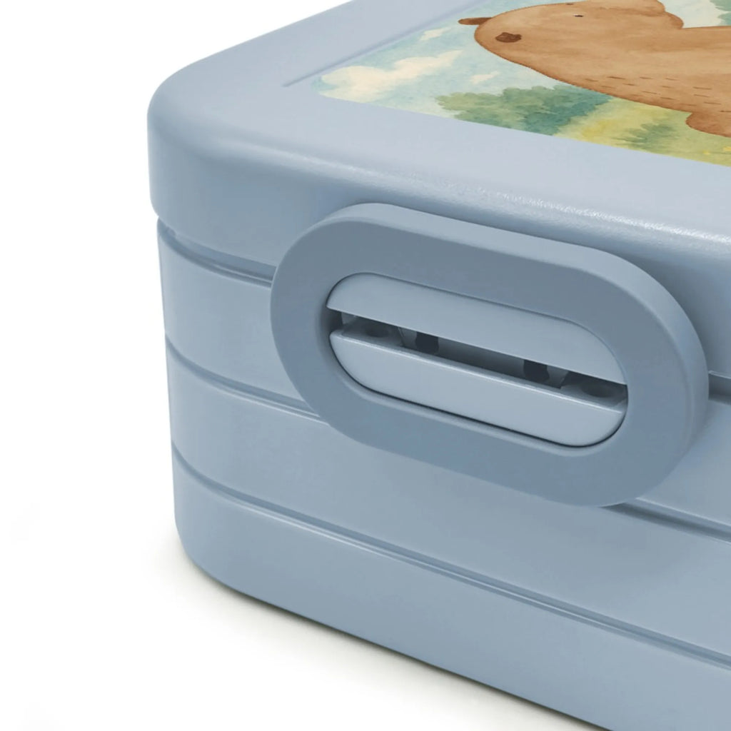 MEPAL Bentobox Bär Schulterblick Design Lunchbox, Brotdose, Bentobox, Bär, Teddy, Teddybär, Bärenliebe, Motivation, Bären, Weltansicht, Weisheit, Selbstachtung