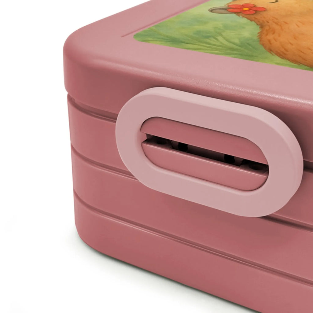 MEPAL Bentobox Capybara Blume Design Brotdose, Lunchbox, Bentobox, Tiermotive, Gute Laune, lustige Sprüche, Tiere, Capybara