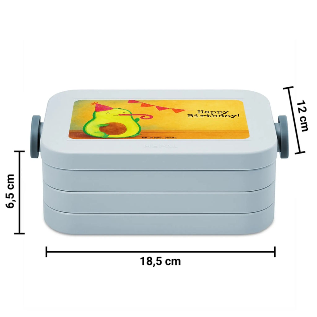 MEPAL Bentobox Avocado Geburtstag Design Brotdose, Lunchbox, Bentobox, Avocado, Veggie, Vegan, Gesund