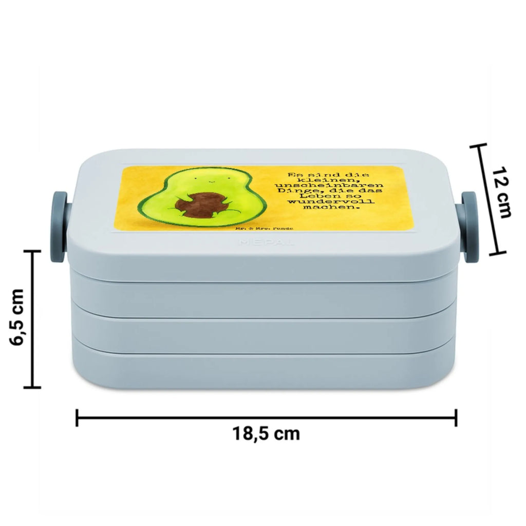 MEPAL Bentobox Avocado Kern Design Lunchbox, Bentobox, Brotdose, Avocado, Veggie, Vegan, Gesund, Avocadokern, Kern, Avokado, Spruch Leben, Pflanze