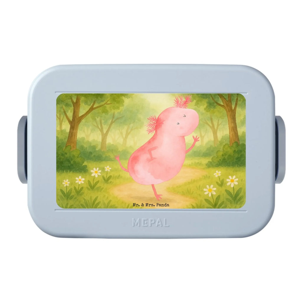 MEPAL Bentobox Axolotl Tanzen Design Brotdose, Bentobox, Lunchbox, Axolotl, Molch, Lurche, Sterne, Axolot, Schwanzlurch, beste Freundin, verrückt, Freundin, Dachschaden, Lurch