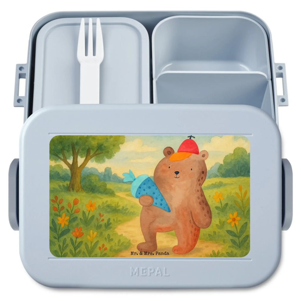 MEPAL Bentobox Bär Schultüte Design Bentobox, Lunchbox, Brotdose, Bär, Teddy, Teddybär, Erster Schultag Geschenk, Einschulung Geschenk, Bär Motiv, Schulanfang, Schultüte, Schule Geschenk, Grundschule, Schulbeginn