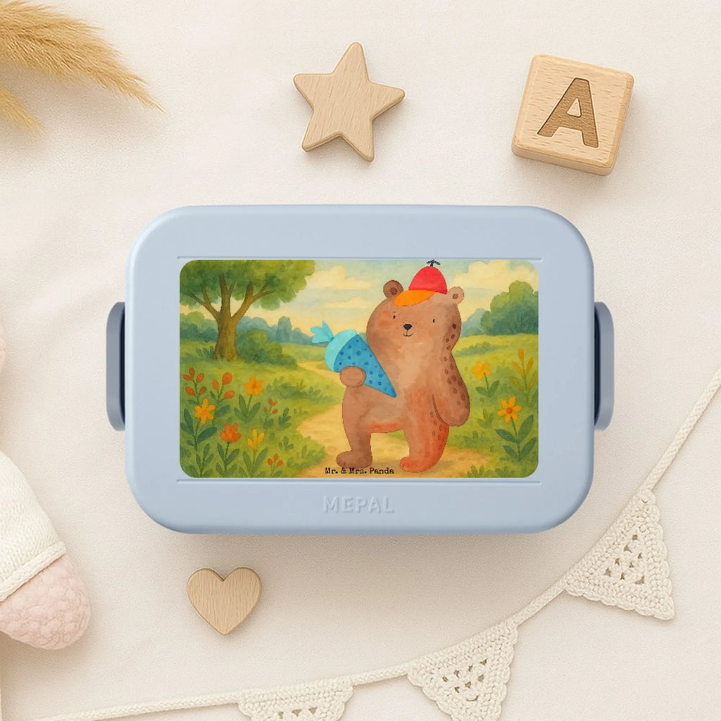 MEPAL Bentobox Bär Schultüte Design Bentobox, Lunchbox, Brotdose, Bär, Teddy, Teddybär, Erster Schultag Geschenk, Einschulung Geschenk, Bär Motiv, Schulanfang, Schultüte, Schule Geschenk, Grundschule, Schulbeginn