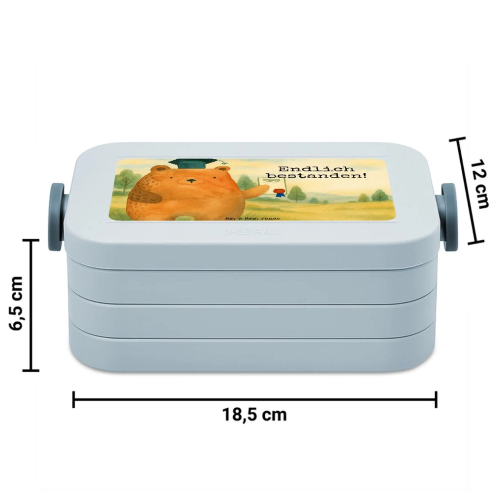 MEPAL Bentobox Bär Prüfung Design Brotdose, Bentobox, Lunchbox, Bär, Teddy, Teddybär, Abschluss, Prüfungen, Abschlusszeugnis, Zeugnis, Abitur, Prüfung bestanden
