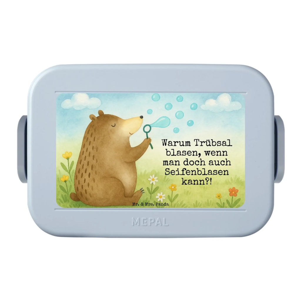MEPAL Bentobox Bär Seifenblasen Design Lunchbox, Bentobox, Brotdose, Bär, Teddy, Teddybär, Seifenblasen Bär Lustig Sein Glücklich Traurig Happy