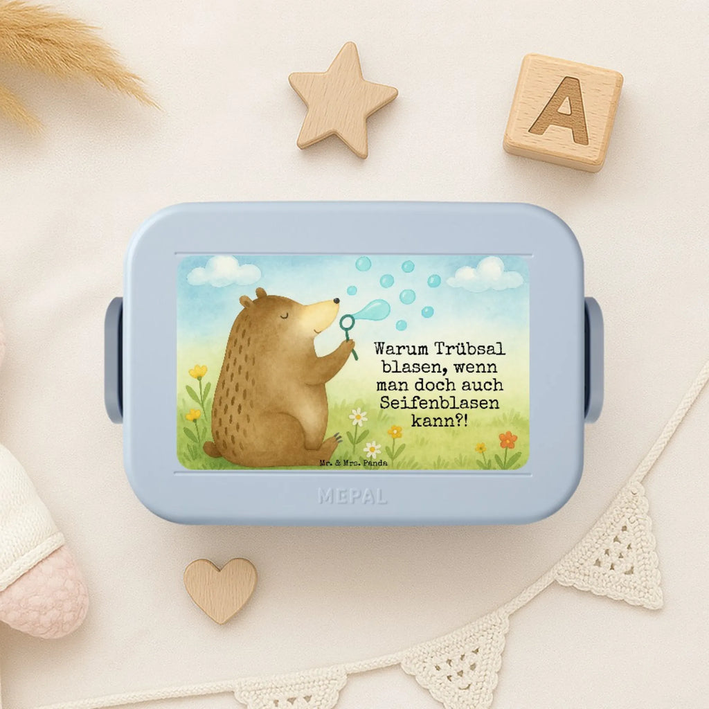 MEPAL Bentobox Bär Seifenblasen Design Lunchbox, Bentobox, Brotdose, Bär, Teddy, Teddybär, Seifenblasen Bär Lustig Sein Glücklich Traurig Happy