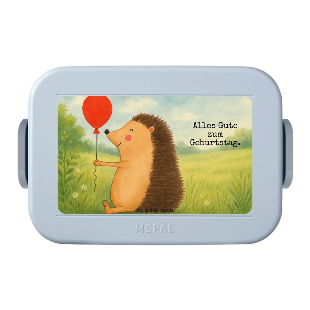 MEPAL Bentobox Igel Luftballon Design Lunchbox, Brotdose, Bentobox, Tiermotive, Gute Laune, lustige Sprüche, Tiere, Geburtstagskind, Ballon, Happy Birthday, Igel, Glückwunsch, Herzlichen Glückwunsch, Geburtstag
