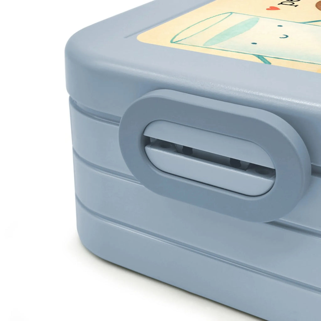MEPAL Bentobox Milch Keks Design Lunchbox, Brotdose, Bentobox, Tiermotive, Gute Laune, lustige Sprüche, Tiere, Keks, Motiv süß, romantisch, Einladung Frühstück, Kaffee, Cookie, Kekse, perfektes Paar, Milk, Milch