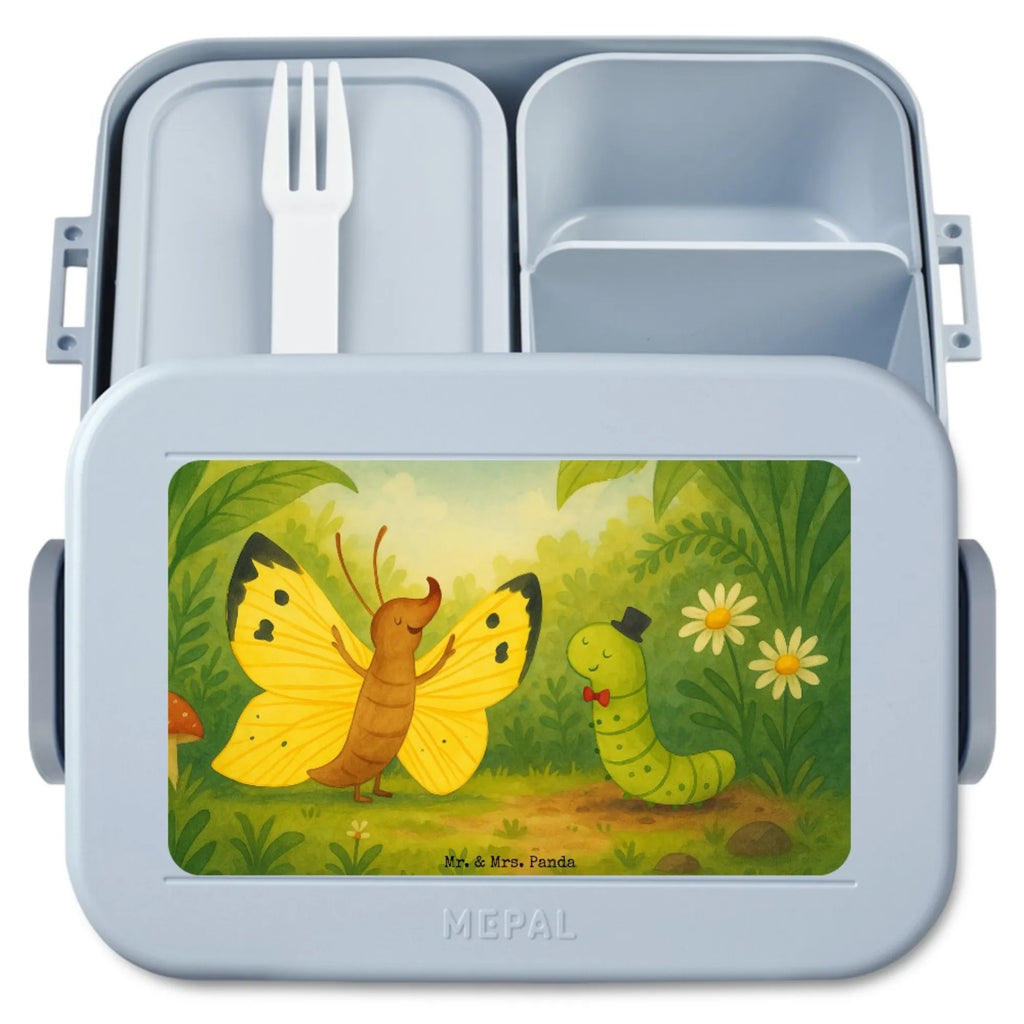 MEPAL Bentobox Raupe Schmetterling Design Lunchbox, Brotdose, Bentobox, Tiermotive, Gute Laune, lustige Sprüche, Tiere, Kokon, Hütchen, Schönheit, Erwachsen werden, Schmetterling, Raupe, Aufwachsen, Hut, Entwicklung, Zitronenfalter