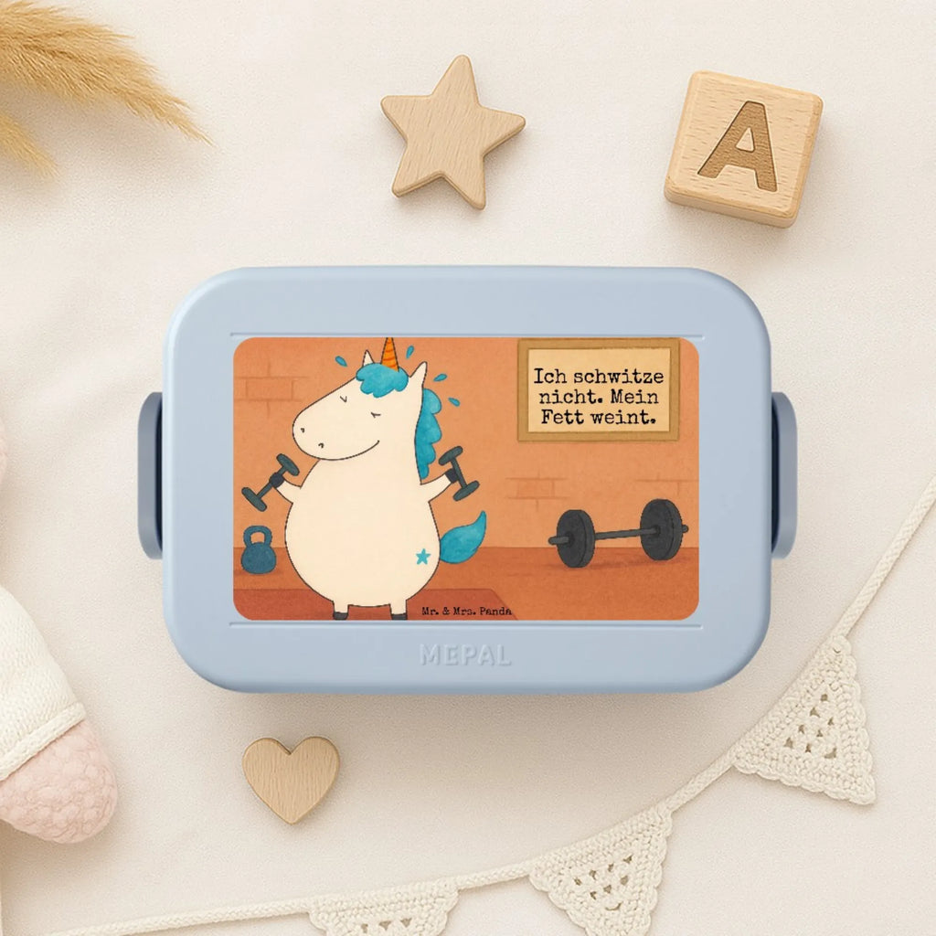 MEPAL Bentobox Einhorn Fitness Design Lunchbox, Bentobox, Brotdose, Einhorn, Einhörner, Einhorn Deko, Unicorn, Abnehmen, Diät, Sixpack, Fitnessstudio, Sport, Gym, Fitness, Pumpen, Geräte