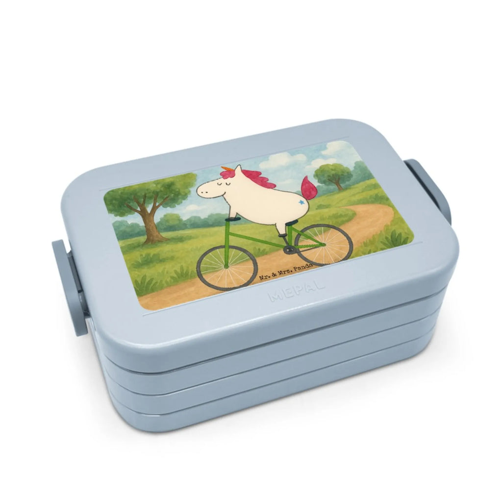 MEPAL Bentobox Einhorn Radfahrer Design Lunchbox, Bentobox, Brotdose, Einhorn, Einhörner, Einhorn Deko, Unicorn, Radfahrer, Kummer, Rad, Bike, Luxusproblem, Konfetti, Feenstaub, Radfahren, Liebeskummer