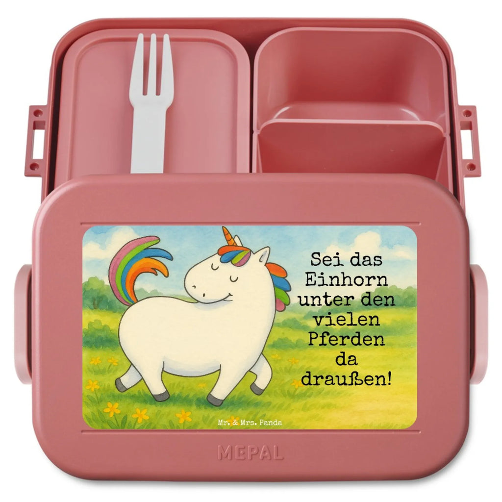 MEPAL Bentobox Einhorn Stolzieren Design Bentobox, Brotdose, Lunchbox, Einhorn, Einhörner, Einhorn Deko, Unicorn, Reiter, Reiten, Freundin, Geschenk, bunt, stolz, Pferd, anders