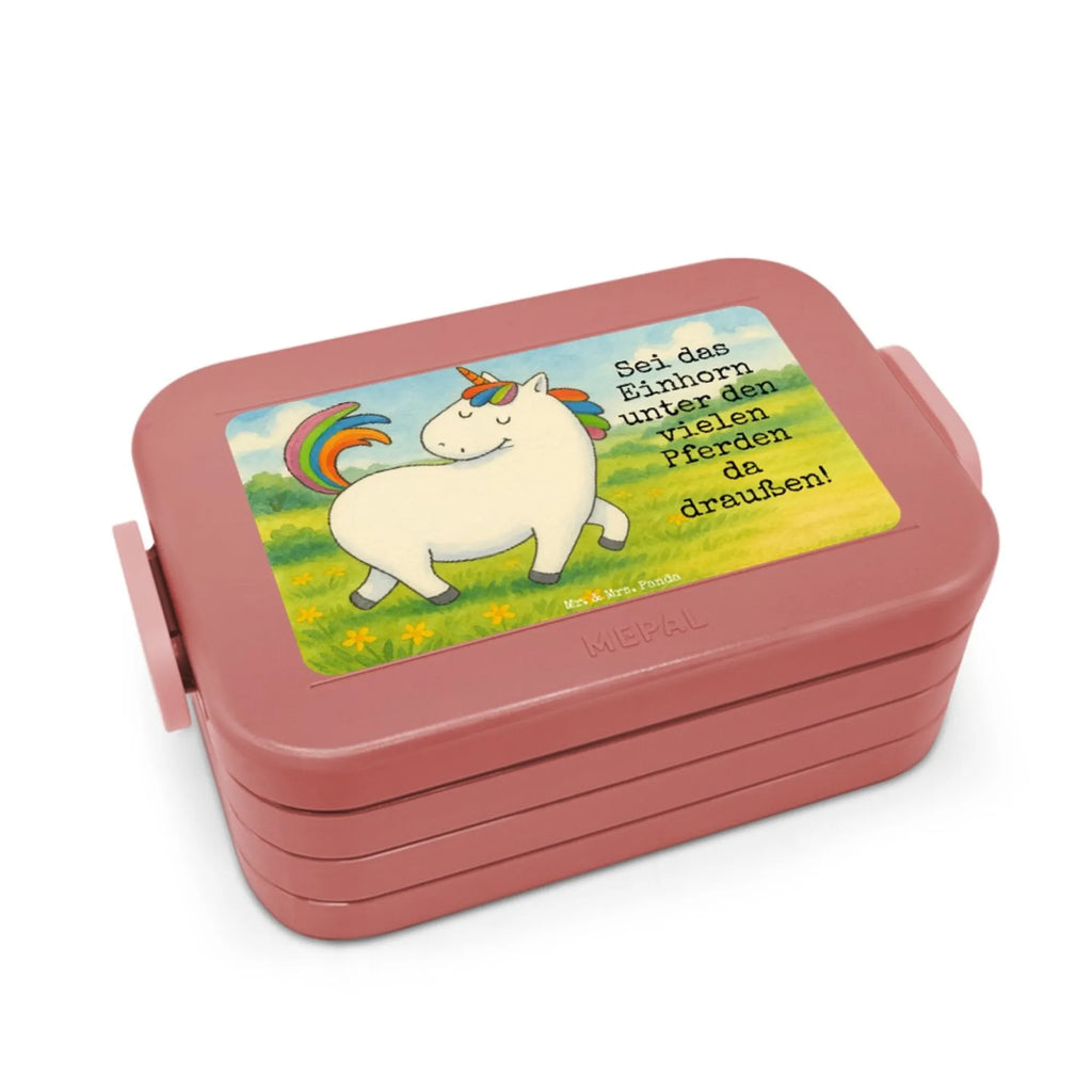MEPAL Bentobox Einhorn Stolzieren Design Bentobox, Brotdose, Lunchbox, Einhorn, Einhörner, Einhorn Deko, Unicorn, Reiter, Reiten, Freundin, Geschenk, bunt, stolz, Pferd, anders